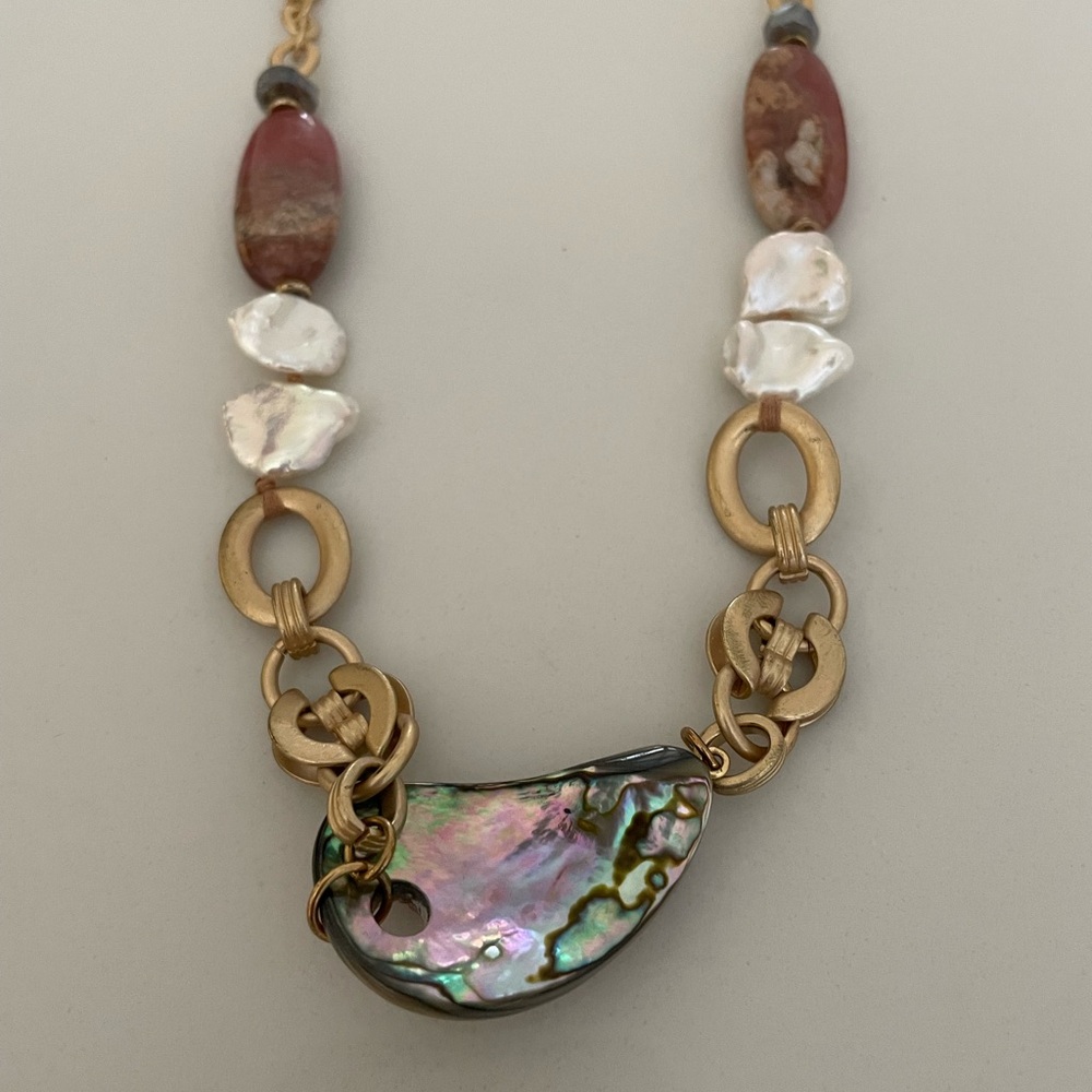 Chan Luu Abalone and Pearl Necklace - Picture 2 of 9